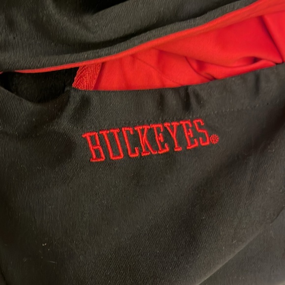 Ohio State University Buckeyes Pullover Hoodie Big Spell out Front Logo OSU - Picture 15 of 16